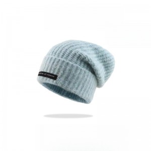 Չամրացված տրիկոտաժե գլխարկ՝ մատների մեծ շրջագծով ջերմության և գլխարկի կույտով