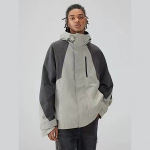 Мужская горная водонепроницаемая лыжная куртка, зимняя ветровка, теплая куртка-дождевик с капюшоном для сноуборда