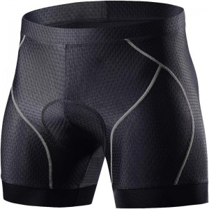 Shorts esportivos masculinos para ciclismo, shorts 4D acolchoados para bicicleta MTB com forro para pernas antiderrapantes