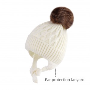 Gorro de lana de felpa con protectores auditivos y cascos versátiles a prueba de viento