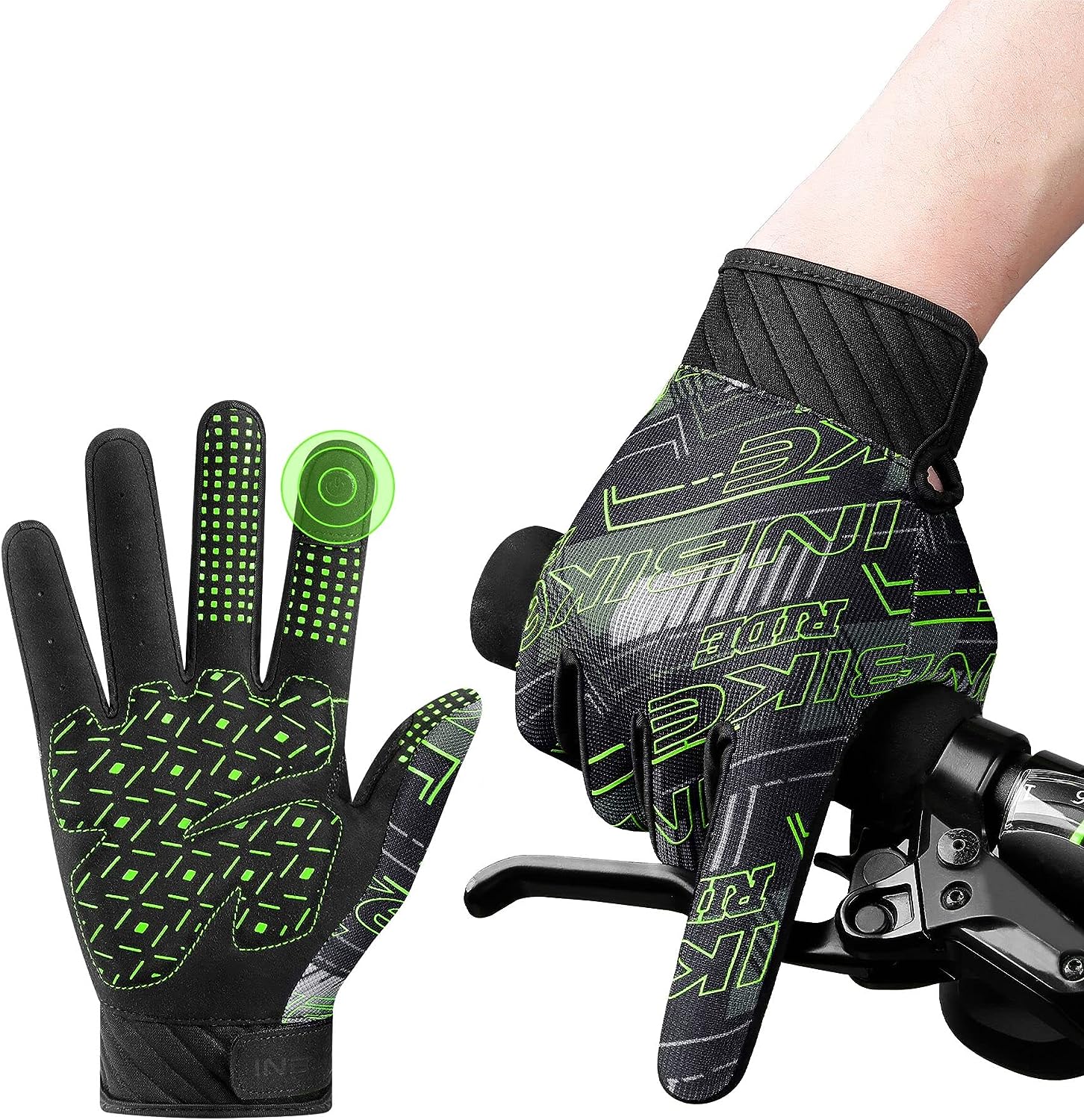Cycling Gloves MTB Road Bike Glove Bicycle Lightweight Touchscreen with 5MM Non-Slip Palm Pad