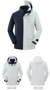 Зимняя куртка с ленточными швами по индивидуальному заказу и теплый походный лыжный пуховик «три в одном» роскошного качества