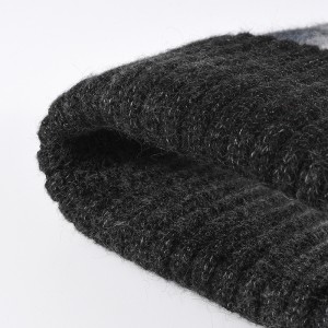 Panlabas na tie dyed knitted hat, simple at versatile na wool na sumbrero