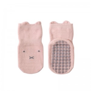 Jesenné bavlnené roztomilé protišmykové ponožky pre batoľatá Protišmykové detské ponožky