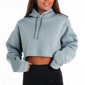 Áo hoodie nữ crop top tùy chỉnh Áo hoodie và áo nỉ thông thường dành cho nữ