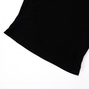 Custom Warna padet Streetwear Short Sleeve kaos oblong
