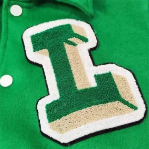 Embroidery Bomber Flight Baseball Vintage Letterman Varsity Jacket ສໍາລັບຜູ້ຊາຍ