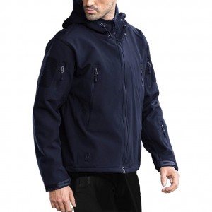 aidu Men’s Outdoor Waterproof Soft Shell Hooded Military Tactical Jacket Waterproof jacket Outdoor jacket