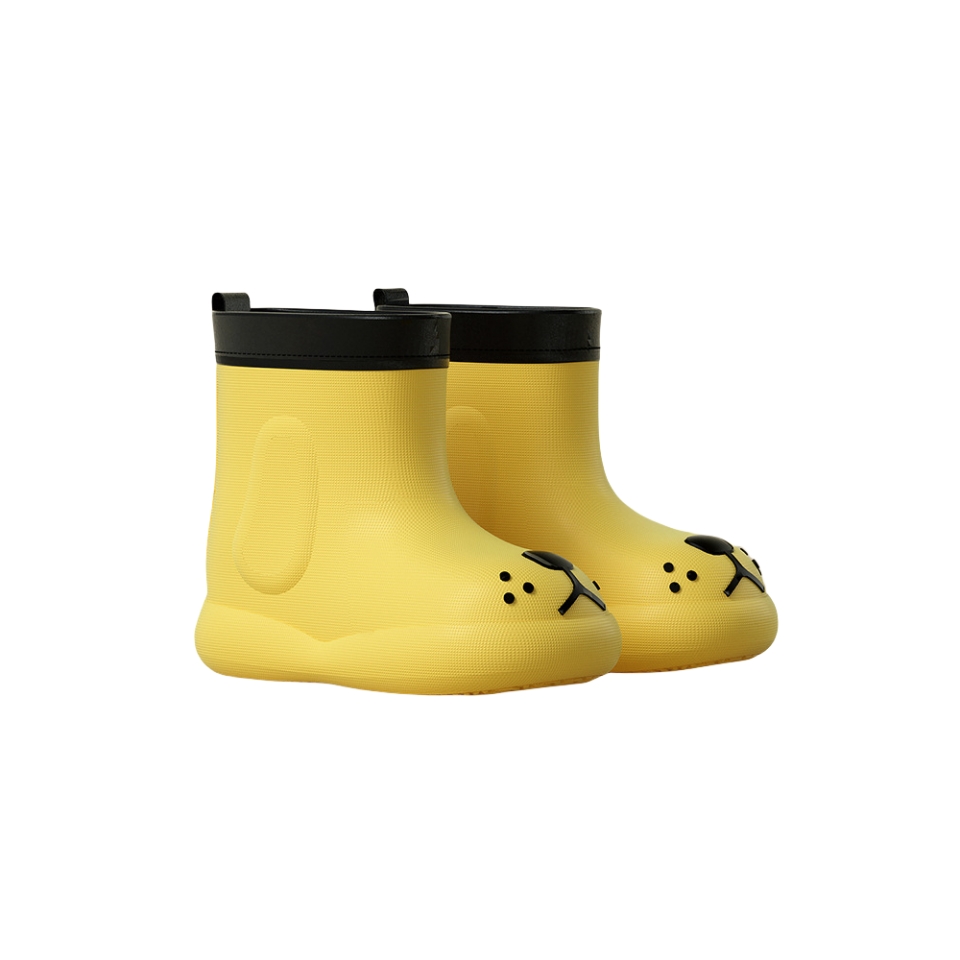 Ụmụaka Rain Boots Waterproof Unisex EVA cartoon mara mma ụmụ nwoke na ụmụ agbọghọ na-adịghị egbu egbu akpụkpọ ụkwụ mmiri ozuzo
