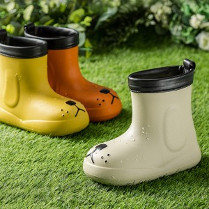 รองเท้ากันฝนเด็กกันน้ำ Unisex EVA การ์ตูนน่ารักลื่นเด็กชายและเด็กหญิงรองเท้ากันฝนเด็ก