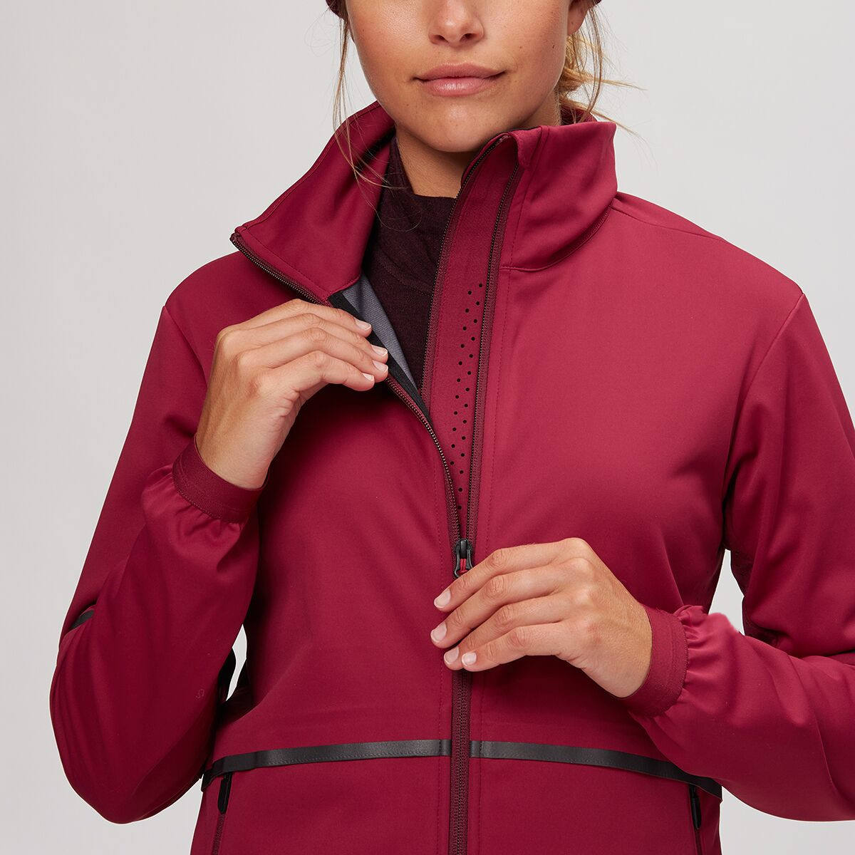 Jaket Hiking Musim Dingin Untuk Wanita Jaket Softshell Luar Ruangan