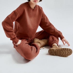 100 Baumwolle Damen Sweatshirt mit individuellem Anime-Grafikdruck, geprägter Sublimation, bestickt und Logo