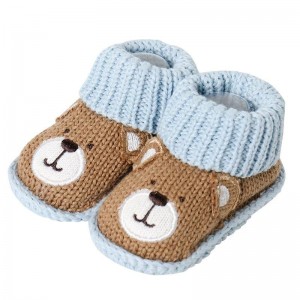 Solum infantem Udones Crochet Puer Shoes