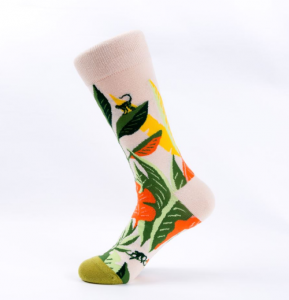 Gėlių animacinių filmų kojinės Fashion Cotton Crew Socks