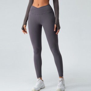Calças justas de ioga Leggings femininas de cintura alta para corrida