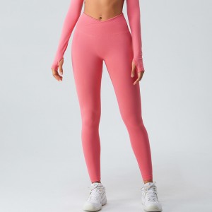 Тесни панталони за јога Женски хеланки за трчање со висок струк