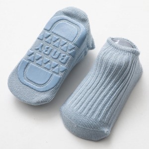 Fabrikant peuters solide no-show grips sokken