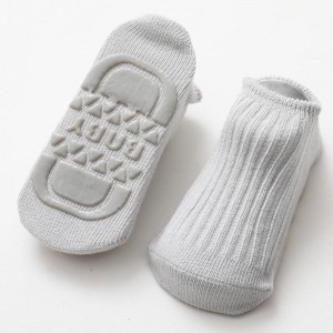 Hersteller von soliden No-Show-Grip-Socken für Kleinkinder