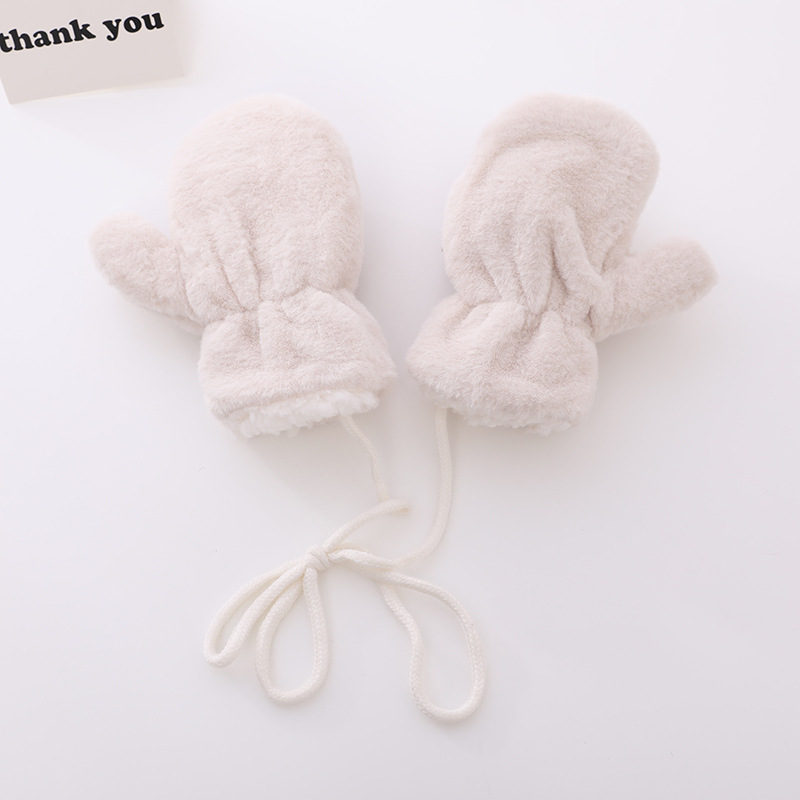 New Fleece-Lined Warm Full Finger Baby Gloves (8)