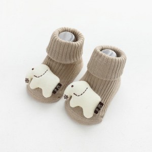 Neigebueren Dräidimensional Poppen Baby Socken