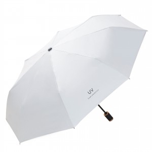 Personlig manuell paraply tre-foldbar paraply