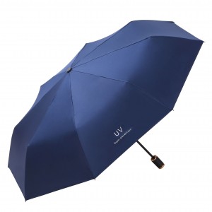 Personlig manuell paraply tre-foldbar paraply