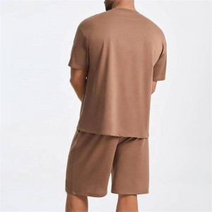 Høye T-skjorter Sommer-T-skjorte for menn med halve ermer