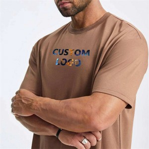 Camisetas altas Camiseta de verano de media manga para hombre