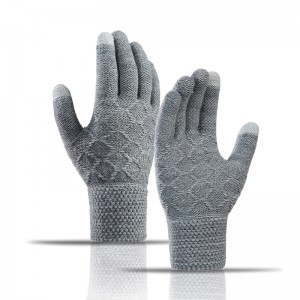 Теплые вязаные спортивные противоскользящие перчатки