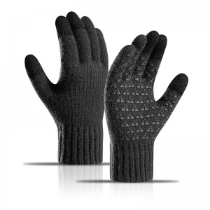 Vysoce kvalitní unisex zimní zimní jezdecké sportovní pletené vlněné rukavice