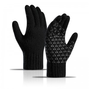 Բարձրորակ Unisex ձմեռային սառը ձիավարություն սպորտային տրիկոտաժե բրդյա ձեռնոցներ