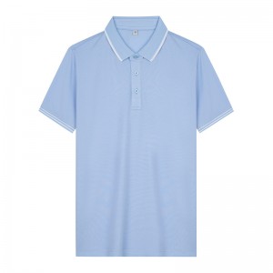 Camiseta de encargo de la manga del polo de la ropa de trabajo de la solapa del algodón de los hombres cortos de la primavera y del otoño