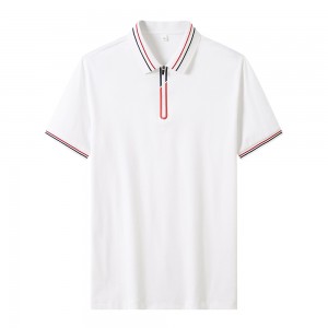 Men’s Casual Short-Sleeved Polo Shirt Office T-Shirt Men’s Breathable Polo Shirt