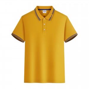 Προσαρμοσμένο υψηλής ποιότητας μασίφ κοντομάνικο πουκάμισο Polo casual ανδρικό μπλουζάκι