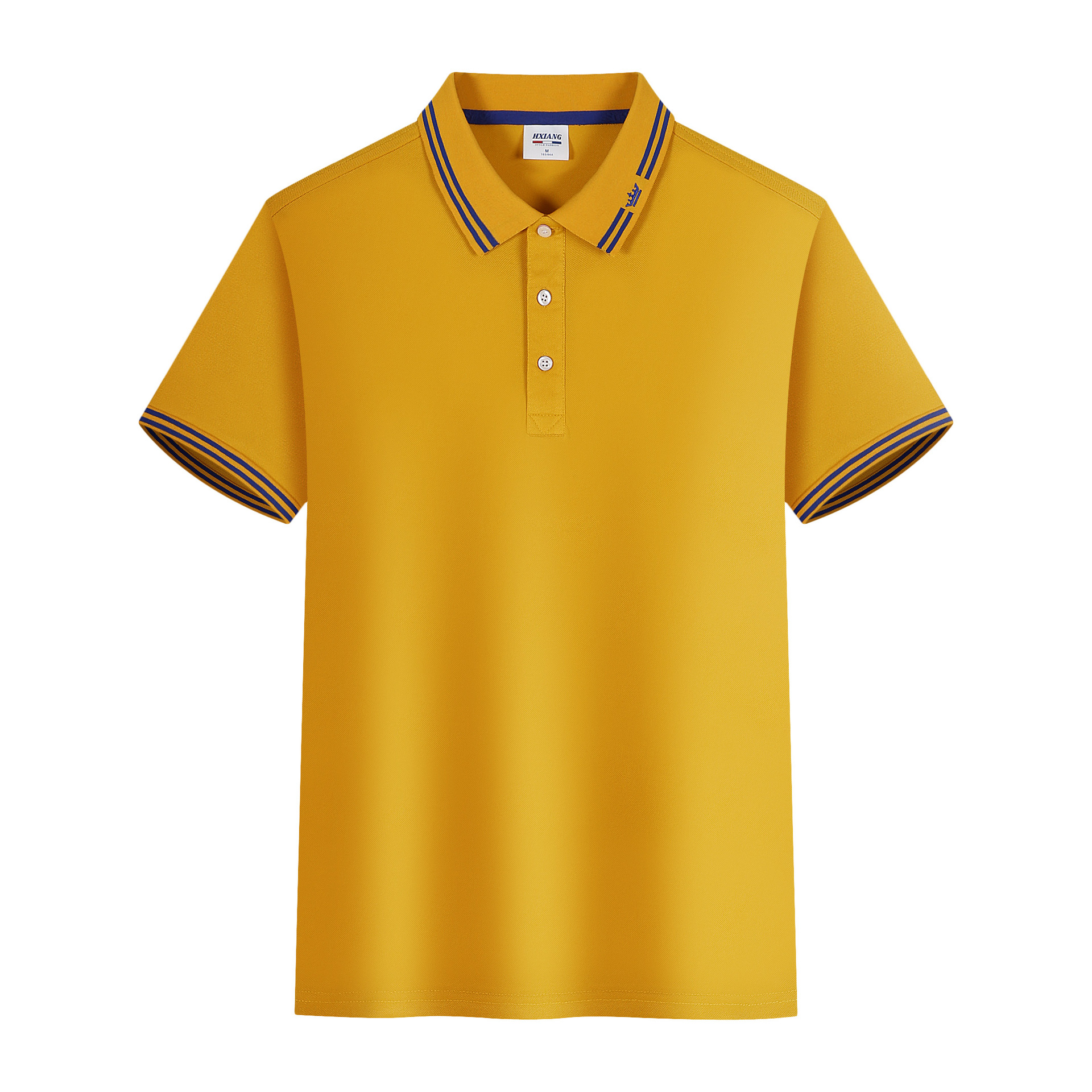 अनुकूलन उच्च गुणस्तर ठोस छोटो बाहुला पोलो शर्ट आकस्मिक पुरुष टी-शर्ट