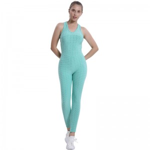 Sport Women Yoga Set Camouflage Fitness Push Up Workout na Damit Pambabaeng Sports Gym Pant Suit