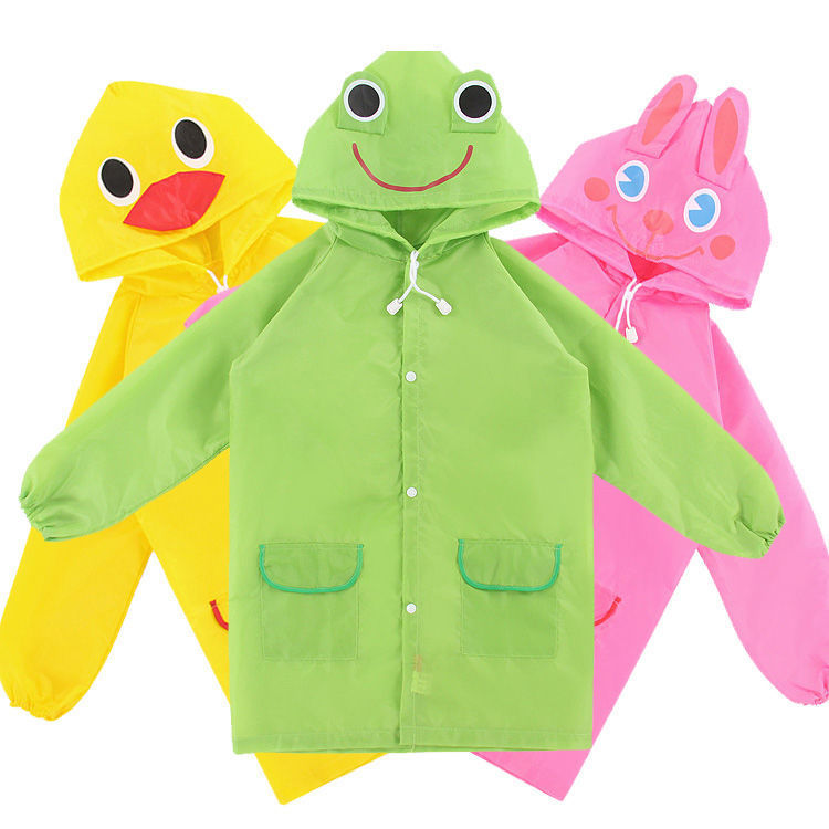 Raincoat Kids ກາຕູນແບບສັດ Waterproof Kids Raincoat Baby Raincoat ສໍາລັບເດັກນ້ອຍ Raincoat Rainwear