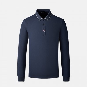 Polo Shirt Custom cotton men’s long sleeve T-shirt business men T-shirt