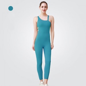 Yoga Sports Women Suit Gym ඇඳුම් ලස්සන Back Jumpsuits Dancewear