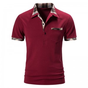 Mga polo shirt sa mga lalaki OEM Custom Logo Embroidery Mga Lalaki nga Mubo nga Sleeve Plain Cotton Polo T Shirts