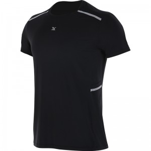 T-shirt da uomo, manica corta, respirabile, corsa, fitness, musculatura
