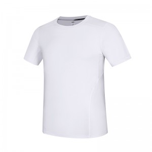 Машка летна спортска маичка со кратки ракави Брзо сушење Облека тесна за кожа Еластична облека за тренинг