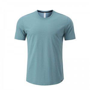 Bluzë sportive për meshkuj me jakë të shpejtë të tharjes për vrapim palestër për stërvitje atletike për meshkuj