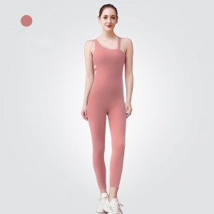 Yoga Sports Kvinder Suit Gymnastiktøj Smukke Ryg Jumpsuits Dancewear