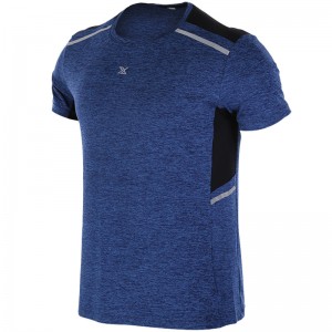 Pielāgots elpojošs sporta skriešanas fitnesa muskuļu sporta zāles vīriešu T krekls ar īsām piedurknēm