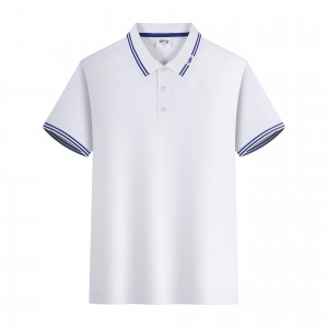 Pielāgots augstas kvalitātes masīvs polo krekls ar īsām piedurknēm ikdienas vīriešu T-krekls