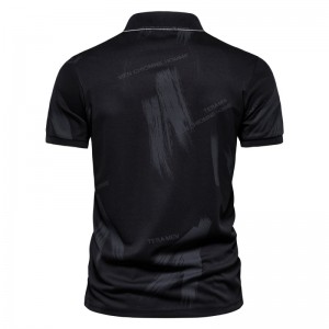 Naka-customize na panlalaking T-shirt na disenyo Polo solid short sleeved casual T-shirt