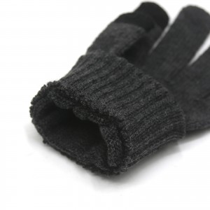 чоловічі теплі ручні в'язані рукавички з сенсорним екраном