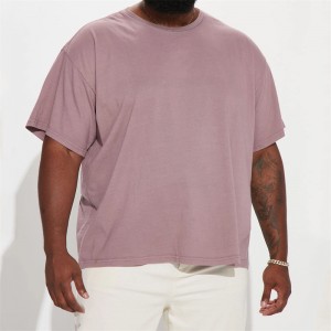 Персонализирана мъжка мека удобна тениска с голям размер
