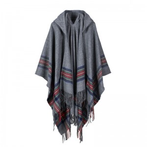 Blanket Shawls Sweater Warm Cloak Tassel Poncho Cape